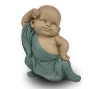 Typical Buddha Statue - GongFu 2 - Baby Buddha Symbolically Recognized - Peaceful and Cheerful Mood - Zen Decoration - Height 13 cm - Zen'Light