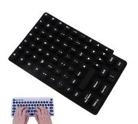 Typing Stickers for Long Nails | Adhesive Keycap Riser | Silicone Protection Reusable Sticky Pad for Women PC Desktops Notebook Laptops