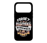 Typographic Forget The Mistake Remember The Lesson Retro Case for iPhone 17 Pro Max