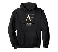Typography Nerd Font Layout Vector Graphic Designer Pullover Hoodie
