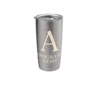 Typography Nerd Font Layout Vector Graphic Designer Stainless Steel Insulated Tumbler