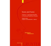 Typological Studies in Word and Sentence Prosody