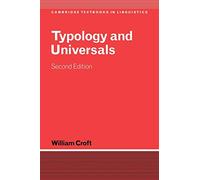 Typology and Universals (Cambridge Textbooks in Linguistics)