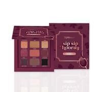 Typsy Beauty 12 shades Sip Sip Hooray Wine Eyeshadow Palette I Highly Pigmented I Soft & Blendable Formula with Mattes, Mettalics & Foils I Bridal & Occasion wear I Formulated in Italy I 24g