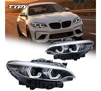TYPY Car Lights For BMW 2 Series F22 Halogen Headlights 2014-2019, LED Projector Car Lamps Daytime Running Lights Dynamic Turn Signals