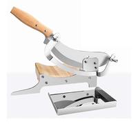 TYQMYSM Manual Herb Slicer, Adjustable Thickness Cutter with Wooden Handle, Drawer Tray for Sliced Collecting, for Chinese Herbs, Biltong, Beef Jerky, Hard Fruits And Vegetables, Nougat