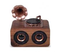 TYQMYSM Vintage Wooden Bluetooth Speaker, Bluetooth 5.3, 3-inch 8W Dual Drivers, Real Wood Build, Multi-Source Playback (USB/TF/AUX)