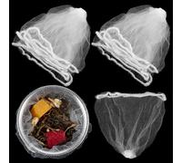 Tyqour 100 Pcs Disposable Mesh Sink Strainer Bags, Kitchen Sink Strainer Mesh Bag for Collecting Kitchen Food Waste Leftover Garbage Scalability Non-Clog