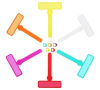 Tyqour 12pcs Dyslexia Reading Tools Guided Reading Strips & Reading Guide Strips Dyslexia Tools for Kids, Colorful Reading Pointers for Enhanced