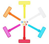 Tyqour 12pcs Dyslexia Tools for Kids Highlighter for Reading Trackers for Kids Guided Reading Strips Reading Tools with Finger Pointers for Kids Reading Colored Overlays for Dyslexia
