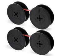 Tyqour 2 Pairs Typewriter Ribbon, Black and Red Universal Typewriter Ribbon, Sturdy Twin Spool Replacement Compatible with Most Typewriter