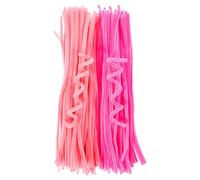 Tyqour 200 Pieces Pink Pastel Pipe Cleaners for Crafts, Long Pipe Cleaners Chenille Stems for DIY Art and Craft Projects Creative Gift Party Decorations