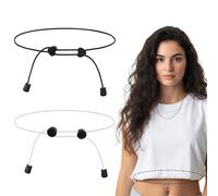 Tyqour 2Pcs Adjustable Crop Band Women, Shirt Tuck Band Women, Tucking Sweaters Shirts Elastic Stretch Belts Tool to Change Style of Clothes