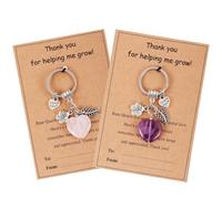 Tyqour 2pcs Thank You Teacher Gifts for Women, Nursery Teacher Gifts Thank You for Helping Me Grow Teachers Appreciation Gift Presents for Best Teachers Assistant Birthday Leaving Back to School