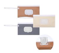 Tyqour 3 Pack Baby Wet Wipes Dispenser Box Reusable Baby Wipes Portable Baby Wipe Holders Waterproof and Dustproof Baby Wipes Holder Keeps Wipes Fresh