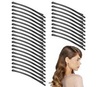 Tyqour 30pcs Black Jumbo Bobby Pins 3.35 Inch Long Bobby Pins for Thick Updo Metal Hair Pins Clips Hairpins Hair Accessories for Women