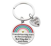 Tyqour Coworker Keychain Graduation Retirement gift Farewell Gifts for Colleague Women Teacher Goodbye Moving Leaving Going Away gifts for Friends New Job Breakup Divorce Promotion