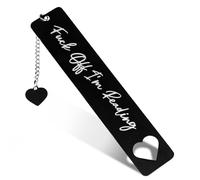 Tyqour Funny Bookmarks Book Lovers Book Markers for Women Reading Book Accessories for Reading Lovers Fun Bookmarks Gifts for Friends Christmas New Year Birthday Graduation(Black)