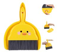 Tyqour Mini Dustpan and Brush Set Durable Small Broom and Dustpan Set Portable Dust Pan and Brush Set Table Desktop Cleaning Supplies for Home Car Camping Kitchen Table