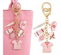 Tyqour Nurse Keyring Gifts for Women Nursing Gift for School Student Nurses Graduation Key Chain Future Medical Practitioner Registered Nurse Appreciation Female Nurses Day W ifts Accessories
