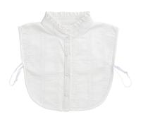 Tyqour Shirt Collars for Women White Collar Shirt Women Fake Collar, Detachable Collars False Collars for Ladies Ruffle Dickey Collar, Elegant Collared Shirt(White)