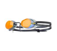 TYR Unisex Adult Socket Rocket 2.0 Mirrored Swedish Style Goggles - Rainbow/Clear/Black, Medium