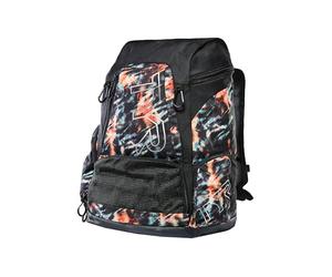 TYR Alliance 45L Validus Printed Backpack, Orange/Aqua/Black, Onesize