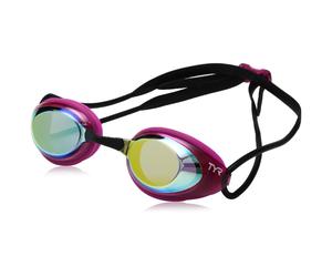 TYR Blackhawk Racing Femme Mirrored Googles Gold/Pink/Black One Size