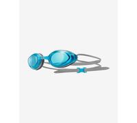 TYR BlackHawk Racing Swimming Goggles Grey with Blue Polycarbonate Lenses