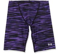 TYR Boys' Durafast Elite Jammer Swimsuit Swim Trunks, Purple, 24