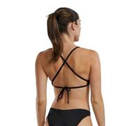 Tyr Durafast Elite Triangle Tieback Solid Bikini Top Black M Woman