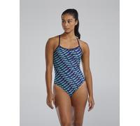 TYR Durafast Elite Trinityfit Dragonflyte Swimsuit Blue Black Women - 28