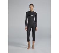 TYR Hurricane Category 1 long sleeve wetsuit intense black women - S