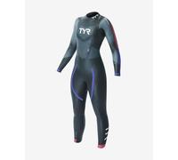 TYR Hurricane Category 3 Long Sleeve Neoprene Wetsuit Black Pink Blue Women - L