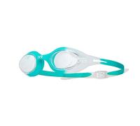 TYR Hydra Flare Adult Swim Goggles, Clear/Turq