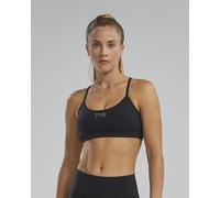 TYR Joule Elite Scoop Neck Solid Sports Bra Black - XL