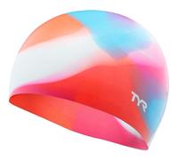 TYR Junior Tie Dye Swim Cap Pink/Blue
