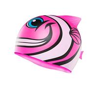 TYR Kids Character Happy Fish Swim Cap Pink