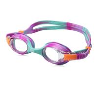 TYR Kids Swimple Tie Dye Googles, Clear/Pink/Mint, One Size, for Ages 3-10