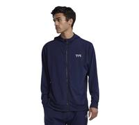 TYR Men’s Tech Full Zip Hoodie, Lightweight Athletic Performance Hoodie with Full-Length Zipper Blue