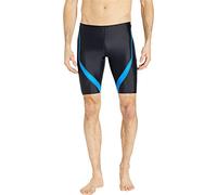 TYR Men's Alliance Splice Jammer Swimsuit Swim Trunks, Black/Blue, 28