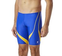 TYR Men's Alliance Splice Jammer Swimsuit Swim Trunks, Royal/Gold, 26