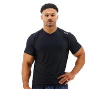 TYR Men's Athletic Performance Workout Airtec Short Sleeve Tee Black