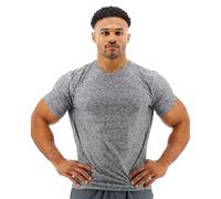 TYR Men's Athletic Performance Workout Airtec Short Sleeve Tee Heather Grey