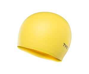 TYR Mens Black Swim-caps, Yellow