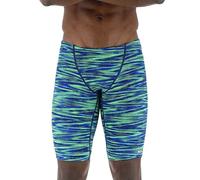 TYR Men's Durafast Elite Athletic Jammer Swimsuit Swim Trunks, Blue/Green, 36
