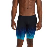 TYR Men's Durafast Elite Athletic Jammer Swimsuit Swim Trunks, Blue Speedwarp, 38