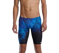 TYR Men's Durafast Elite Athletic Jammer Swimsuit Swim Trunks, Blue/Starborne, 26