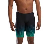 TYR Men's Durafast Elite Athletic Jammer Swimsuit Swim Trunks, Green Speedwarp, 38