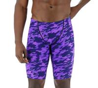 TYR Men's Durafast Elite Athletic Jammer Swimsuit Swim Trunks, Purple Camo, 26
